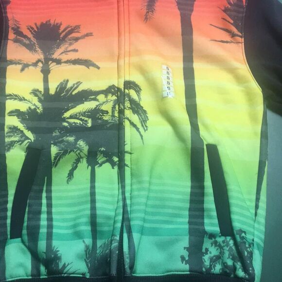 Palm Tree Full Zip Sweatshirt - Men’s Small - New - Picture 2 of 6